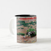 Weihnachtsgrüße Vater Hunter Gatherer Zweifarbige Tasse (Vorderseite Links)