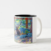 Weihnachtsgrüße Vater Hunter Gatherer Zweifarbige Tasse (VorderseiteRechts)