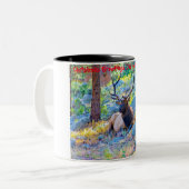 Weihnachtsgrüße Vater Hunter Gatherer Zweifarbige Tasse (Vorderseite Links)