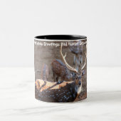 Weihnachtsgrüße Vater Hunter Gatherer Zweifarbige Tasse (Mittel)