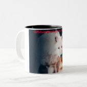Weihnachtsgrüße Vater Hunter Gatherer Zweifarbige Tasse (Vorderseite Links)