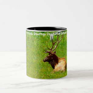 Weihnachtsgrüße Vater Hunter Gatherer Zweifarbige Tasse