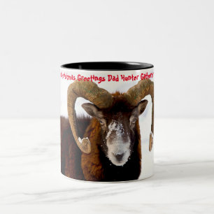 Weihnachtsgrüße Vater Hunter Gatherer Zweifarbige Tasse