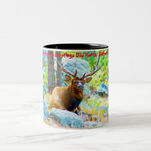 Weihnachtsgrüße Vater Hunter Gatherer Zweifarbige Tasse