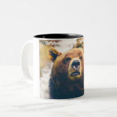 Weihnachtsgrüße Vater Hunter Gatherer Zweifarbige Tasse (Vorderseite Links)