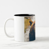 Weihnachtsgrüße Vater Hunter Gatherer Zweifarbige Tasse (Links)