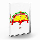 Weihnachtsgrüße Vertikales Foto Block (Links)