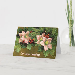 Weihnachtsgrüße Vintag Feiertagskarte