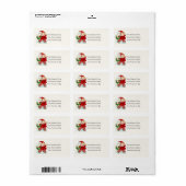 Weihnachtsgrüße Vintage Adressenaufschrift Adressaufkleber (Vorne)