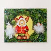 Weihnachtsgrüße vom Weihnachtsmann Puzzle (Horizontal)