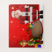Weihnachtsgrüße vom Weihnachtsmann Puzzle (Vertikal)