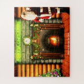 Weihnachtsgrüße vom Weihnachtsmann Puzzle (Vertikal)