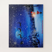 Weihnachtsgrüße vom Weihnachtsmann Puzzle (Vertikal)