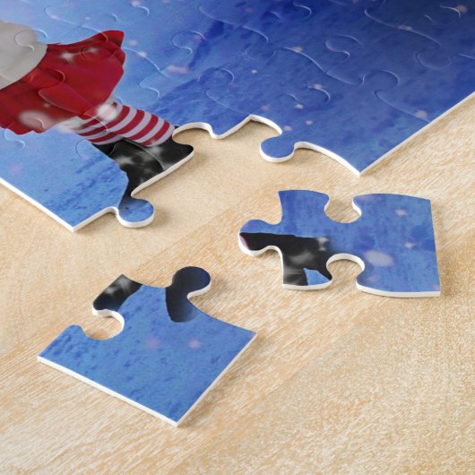 Weihnachtsgrüße vom Weihnachtsmann Puzzle (Seite)