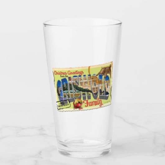 Weihnachtsgrüße von der Familie Griswold Glas (Vorderseite)