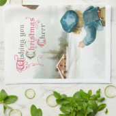 Weihnachtsgrüße von Ellen Clapsaddle Geschirrtuch (Gefaltet)