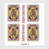 Weihnachtsgrüße von Krampus Sign Carry Toys Aufkleber (Blatt)