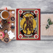 Weihnachtsgrüße von Krampus Sign Carry Toys Dankeskarte