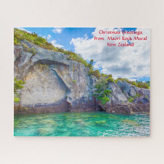 Weihnachtsgrüße von Maori Rock Mural Puzzle (Horizontal)