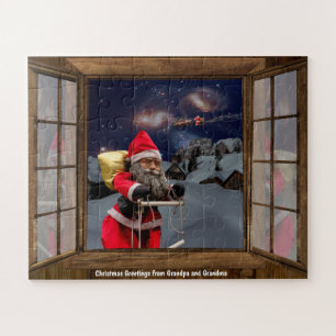 Weihnachtsgrüße von Opa und Oma Puzzle
