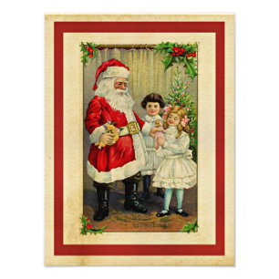 Weihnachtsgrüße von Santa Fotodruck
