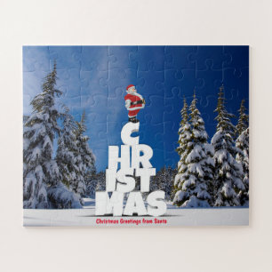 Weihnachtsgrüße von Santa Puzzle