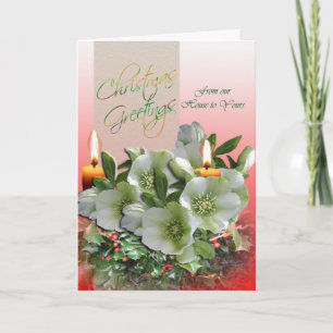 Weihnachtsgrüße von unserer Familie zu Ihrem Feiertagskarte