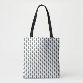 Weihnachtsgrüße. Weihnachtsbaum-Design Tasche