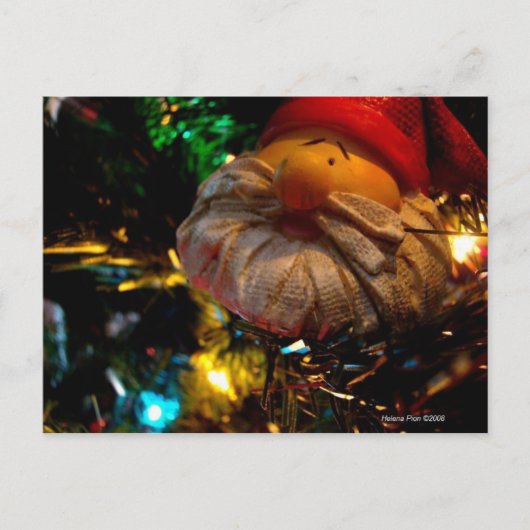 Weihnachtsgrüße Weihnachtsfeier Foto Postkarte (Vorderseite)