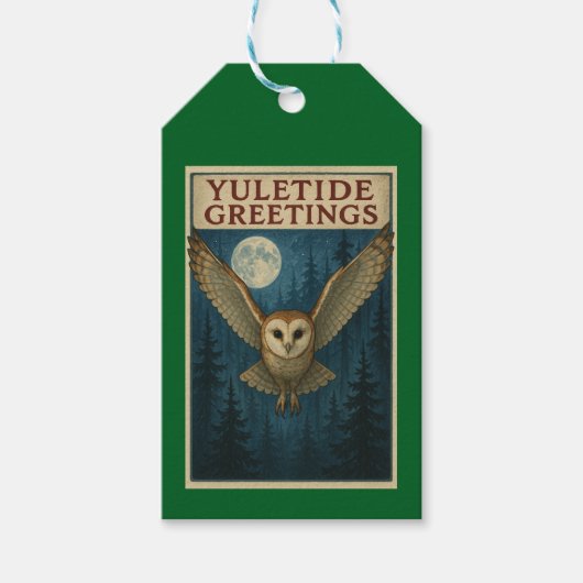 Weihnachtsgrüße Weihnachtsgeschenk-Tags Geschenkanhänger (Vorderseite)