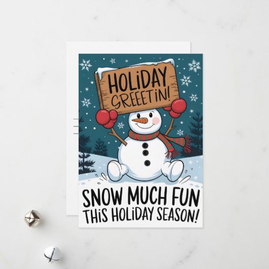 Weihnachtsgrüße - Weihnachtskarten Feiertagskarte (Vorderseite/Rückseite Beispiel)