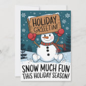 Weihnachtsgrüße - Weihnachtskarten Feiertagskarte (Vorderseite)