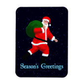 Weihnachtsgrüße - Weihnachtsmann Magnet (Vertikal)