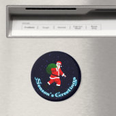 Weihnachtsgrüße - Weihnachtsmann Magnet (In Situ (Geschirrspüler))