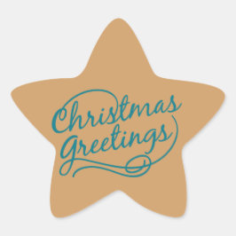 Weihnachtsgrüße Weihnachtsstern Sticker
