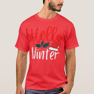 Weihnachtsgrüße Winter Süßes Weihnachtsmädchen T-Shirt