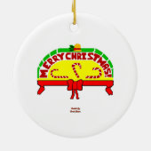 Weihnachtsgrüße Zirkel Ornament (Hinten)