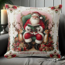 Weihnachtsgrüße Zitat Santa liest Rentieren