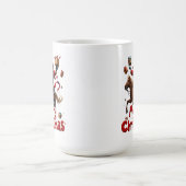 Weihnachtsgrüße zu Pferd Kaffeetasse (Mittel)