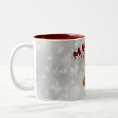 Weihnachtsgrüße Zweifarbige Tasse (Links)