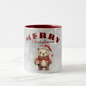 Weihnachtsgrüße Zweifarbige Tasse (Mittel)