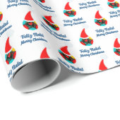 Weihnachtsgrüße zweisprachige portugiesische Baule Geschenkpapier (Rolleneckpunkt)