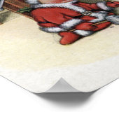 WeihnachtsgrüßeKleine Kinder Poster (Ecke)