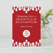 Weihnachtsgrüßen | Einfaches Design Feiertagskarte (Stehend Vorderseite)