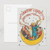 Weihnachtsgrüßen Feiertagspostkarte (Vorne/Hinten)