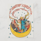 Weihnachtsgrüßen Feiertagspostkarte (Vorderseite)