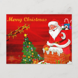 Weihnachtsgrüßen Feiertagspostkarte