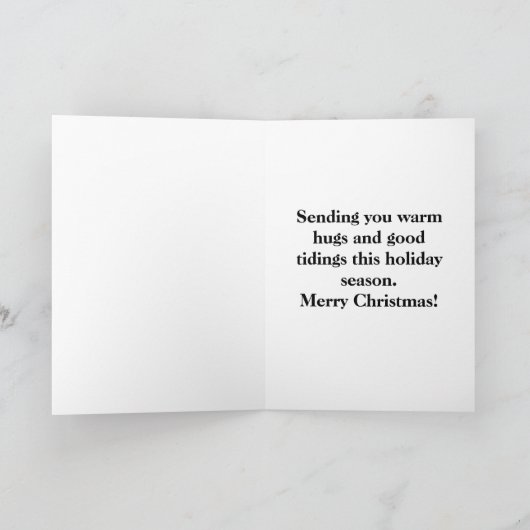 Weihnachtsgrüßen Karte (Innenseite)