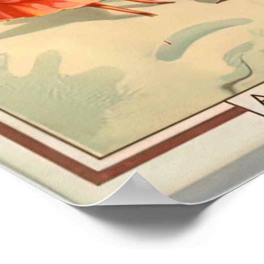 Weihnachtsgrüßen Poster (Ecke)