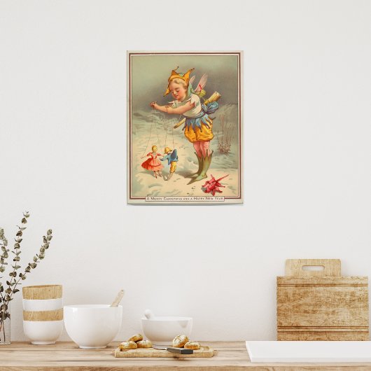 Weihnachtsgrüßen Poster (Küche)